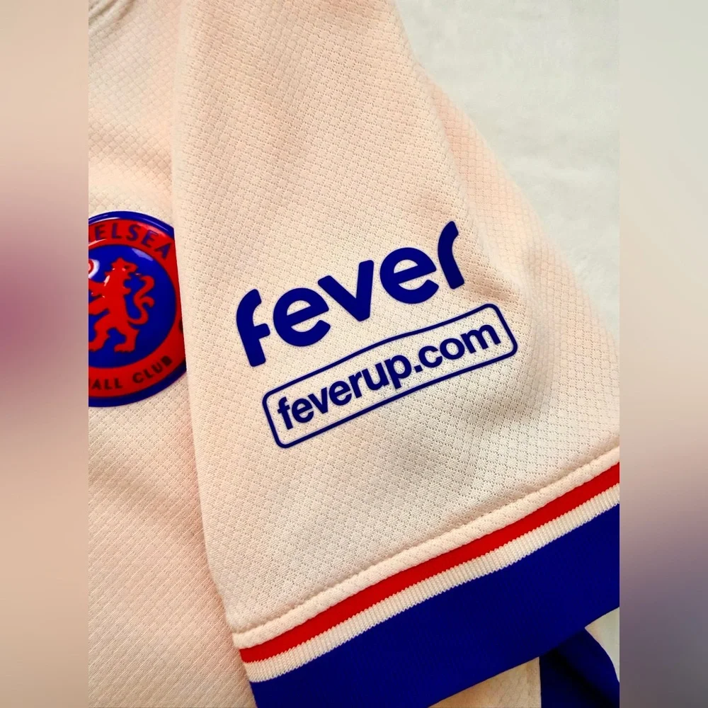 Nike Chelsea Football Club Soccer Jersey Large #20 Palmer Cream Blue Orange